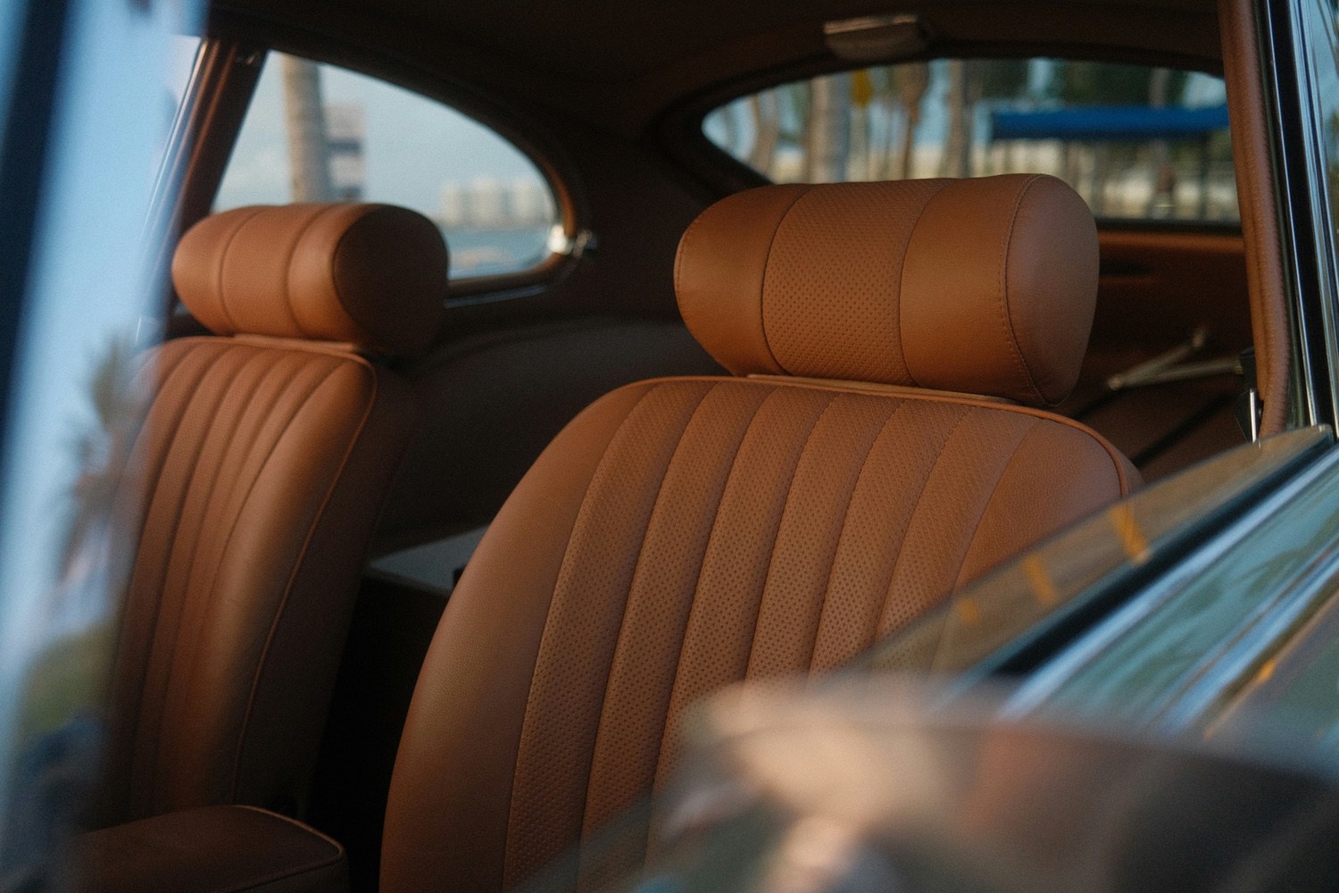 interior leather of a car