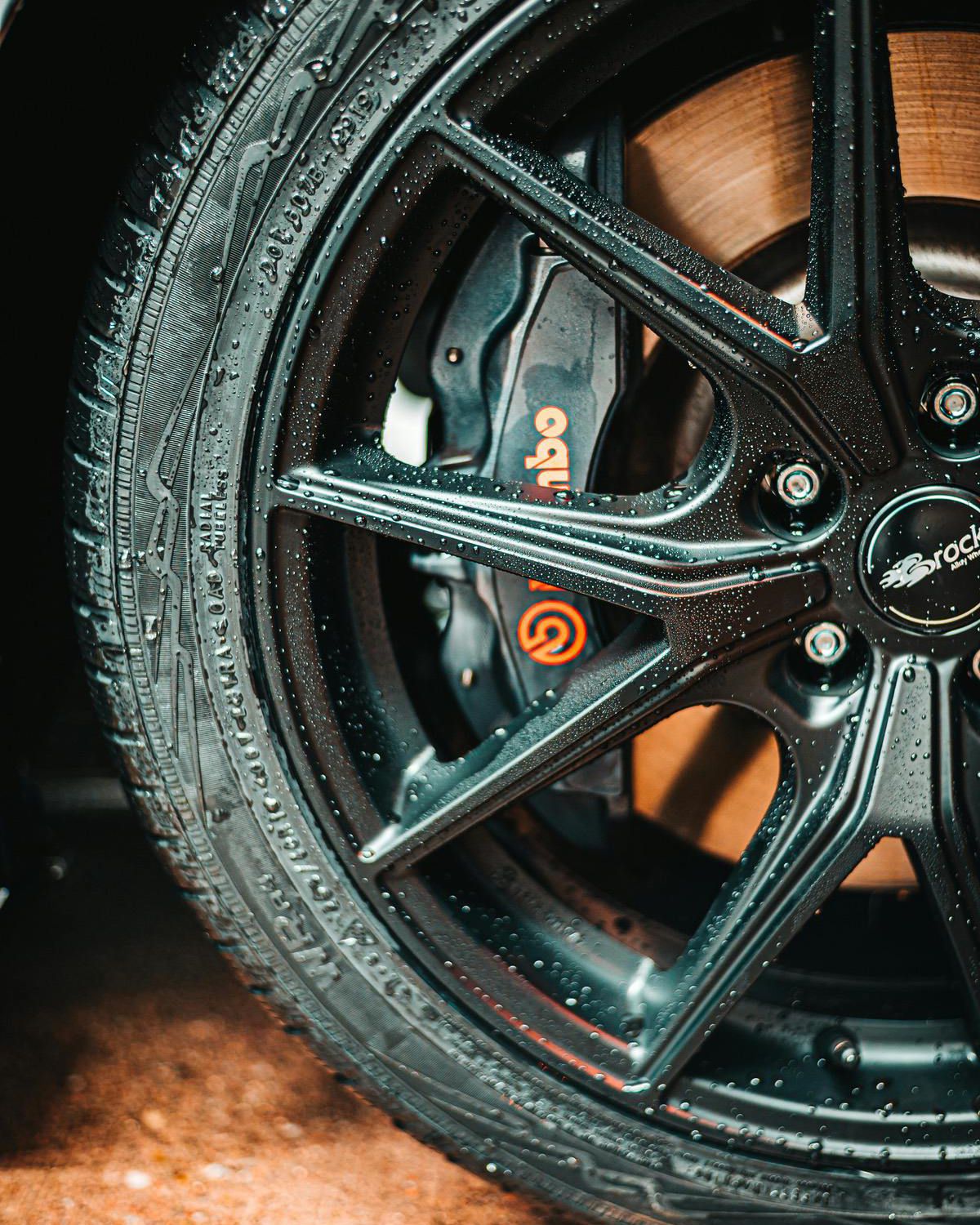 water beading of detailed wheels
